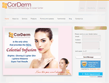 Tablet Screenshot of corderm.com